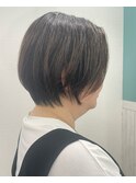 大人可愛い30代40代50ショートボブショート丸みショート