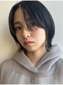 センターパート/インナーカラー/ハイライト/ケアブリーチ