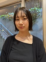 ジェノ(JENO by apish)&nbsp;ボブ/カーキベージュ/透明感カラー/ボブパーマ/伸ばしかけヘア