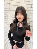 韓国ヘア顔周りカットレイヤーカットくびれヨシンモリグレージュ