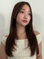 ディーエックス スリー(Dxxxx III)&nbsp;・ロング顔まわりレイヤー・ココアブラウン　TOMOKI