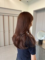 ローレンアオ(LOREN AO)&nbsp;デザインカラー/レイヤーカット/ウエットヘア/オリーブベージュ