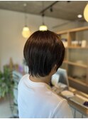 透明感アッシュ×ショートボブ