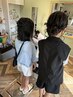 【キッズカット】きょうだいカットコース(小学生＋小学生)　￥6,160