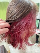 ゴロクヘアー(56 hair) インナーカシスレッド【56hair 戸越銀座】