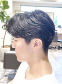 【Hale】ダークアッシュ/ニュアンスパーマNo1689韓国マッシュ
