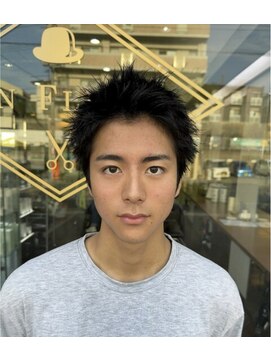 オンフリーク(ON FLEEK) 束感ショートレイヤースパイキーショートメンズビジネスヘア