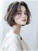 ☆オリーブグレーココアベージュ小顔クラゲヘアー/黒髪/髪質改善