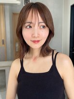 ノイ(noi)&nbsp;顔周りレイヤーカットくびれヘアミルクティーベージュカラー