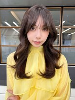 韓国風レイヤー大人可愛いロングシースルーバング20代30代40代