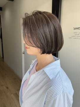 ディレクト(Direct) ショートボブハイライトレイヤーカットヘアセット髪質改善天文館