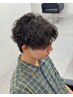 カット+波巻きパーマ[静岡/メンズカット/メンズパーマ/メンズ/眉毛/静岡駅]