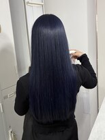 リュンヌ(Lune)&nbsp;ネイビーブルー/ブリーチカラー/ダブルカラー/YU98