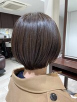 タヤ 経堂店(TAYA)&nbsp;大人可愛い20代30代40代黒髪前下がりボブ小顔丸みショート