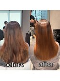 ストレートスタイル/艶髪/髪質改善/縮毛矯正/銀座/東銀座 