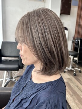 ハーツ(Heart's) 白髪ぼかし×ホワイトグレージュ