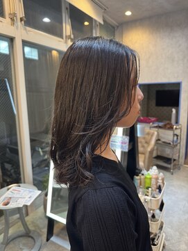 アトモスサニーテラス(Atmos sunny terrace) 小手巻き風パーマ