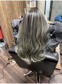 【寒色バレイヤージュ】シャドールーツ/個室美容室/マンツーマン