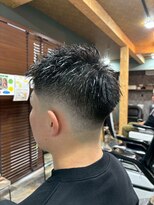 スタンドバーバー 柏(STAND BARBER)&nbsp;MEN’S HAIR/波巻きツイストスパイラル/リバースセンターパート
