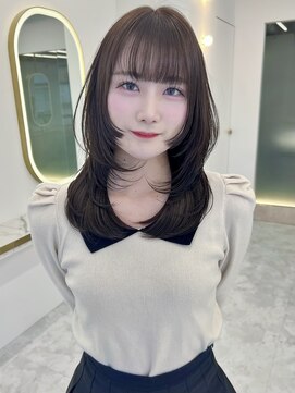 エトワール バイ ヴィンス(etoile by vince) ふわっとレイヤー/ココアラベンダーカラー