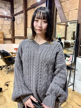 ディレクト(Direct) ショートボブハイライトレイヤーカットヘアセット髪質改善天文館