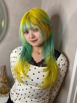 リンダ(Linda) ミントグリーン×イエローのデザインカラー