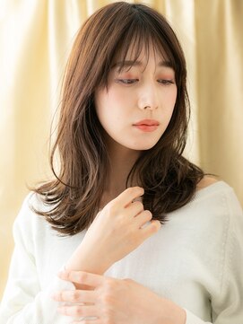 カバーヘア ブリス 戸田公園西口店(COVER HAIR bliss) グレージュブラウン韓国巻き毛先パーマヨシンモリ30代40代X