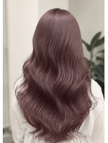 ルノヘアー(Lunohair)&nbsp;大人可愛いピンクブラウン×小顔カット×ブリーチなしカラー