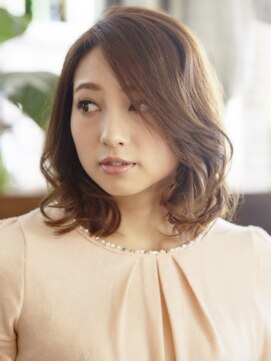 サロンドブルック 久喜店(salon de brook) ☆☆大人の愛されゆるふわ可愛いロブ☆☆