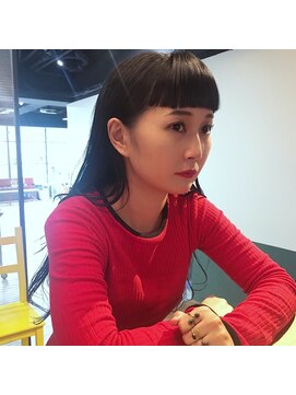 サングース(Sungoose) <sungooseTOKYO>クラシカル厚めバング黒髪ロング