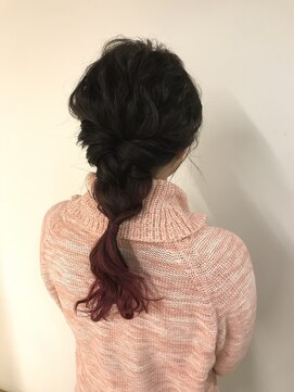 クロ(KURO.) 編み込みダウン