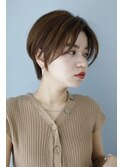 収まりの良いお悩み解決ショートボブスタイル♪