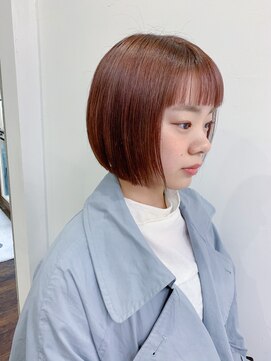 ルプラ カルム(le-pla Calme) ミニボブ×ピンクベージュ/ベージュピンク 20代30代40代