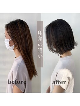 ジーナ 博多(Zina) 【Zina博多】髪質改善*大人かわいい*ショートボブ