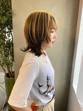 シセイ 青山(SHISEI) インナーカラー/ぱつっとボブ/外ハネボブ［南青山/表参道］