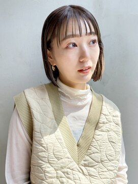 アルバム 銀座(ALBUM GINZA) 外はねボブ_外ハネボブセクションカラー_68857