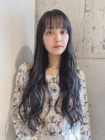 ルービック 豊中(Rubik's)&nbsp;ダークカラーくすみカラー艶黒髪韓国風カール