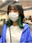 ミルクティーベージュダブルカラーケアブリーチインナーカラー