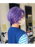 ハンサムショート&ホワイトアメジスト