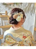 成人式ヘアセット×振袖着付け♪yu