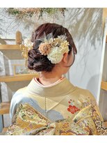 成人式ヘアセット×振袖着付け♪yu
