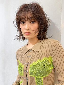 ミンクス渋谷スマートサロン(MINX shibuya smart salon) 切りっぱなしボブ美髪ピンクブラウンベリーショート