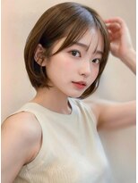 ノイズオオサカ 梅田店(NOISM OSAKA)&nbsp;大人可愛い20代30代40代小顔ワンサイドショートボブ丸み前下がり