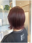 ☆外ハネボブ×ボルドーカラー♪♪☆