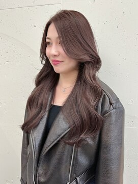 シーク 天神(SEEK) 松尾菫菜/ラベンダーグレージュ/ブリーチ/ダブルカラー/韓国ヘア