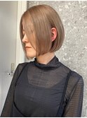 ハイトーンレイヤーボブミディアムレイヤーショートウルフボブ