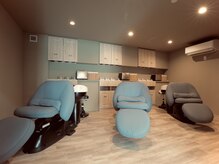 ライナスビューティサロン(Linus beauty salon)の雰囲気（体を大きく包み込んでくれるヒーター付きのシャンプー台です。）