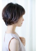 30代40代50代後頭部ふんわり美シルエットな上品ショート(st橋元)
