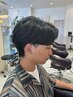 メンズカット+ニュアンスパーマ￥9900　#カルマパーマ#フェザーパーマ#静岡駅