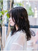 イメチェン・デジタルパーマ × 暗髪【岡山/問屋町】